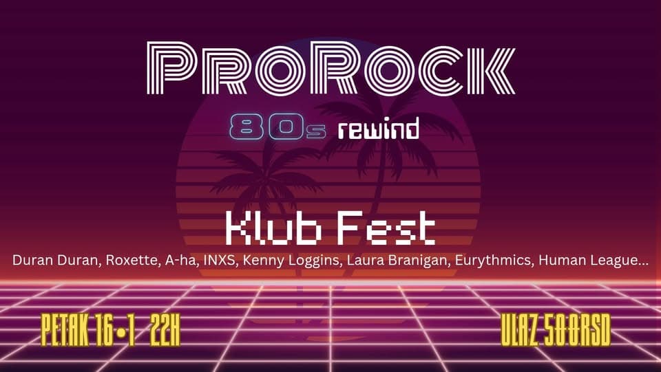 ProRock 80s speical night at Klub Fest