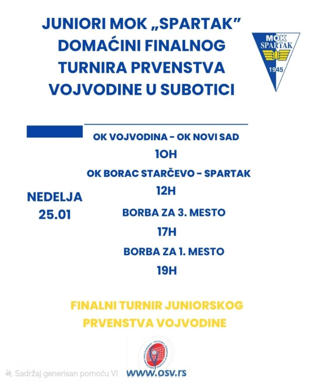 Fight for the Title of Vojvodina Champion