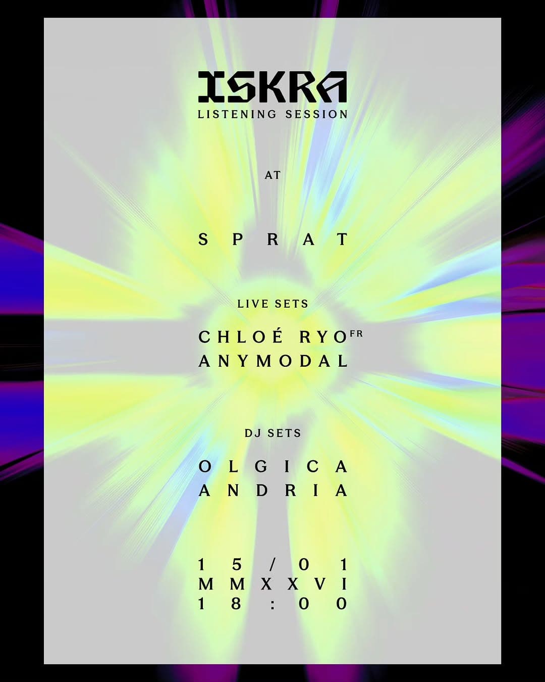 Iskra Listening Session Chloe Ryo and Anymodal