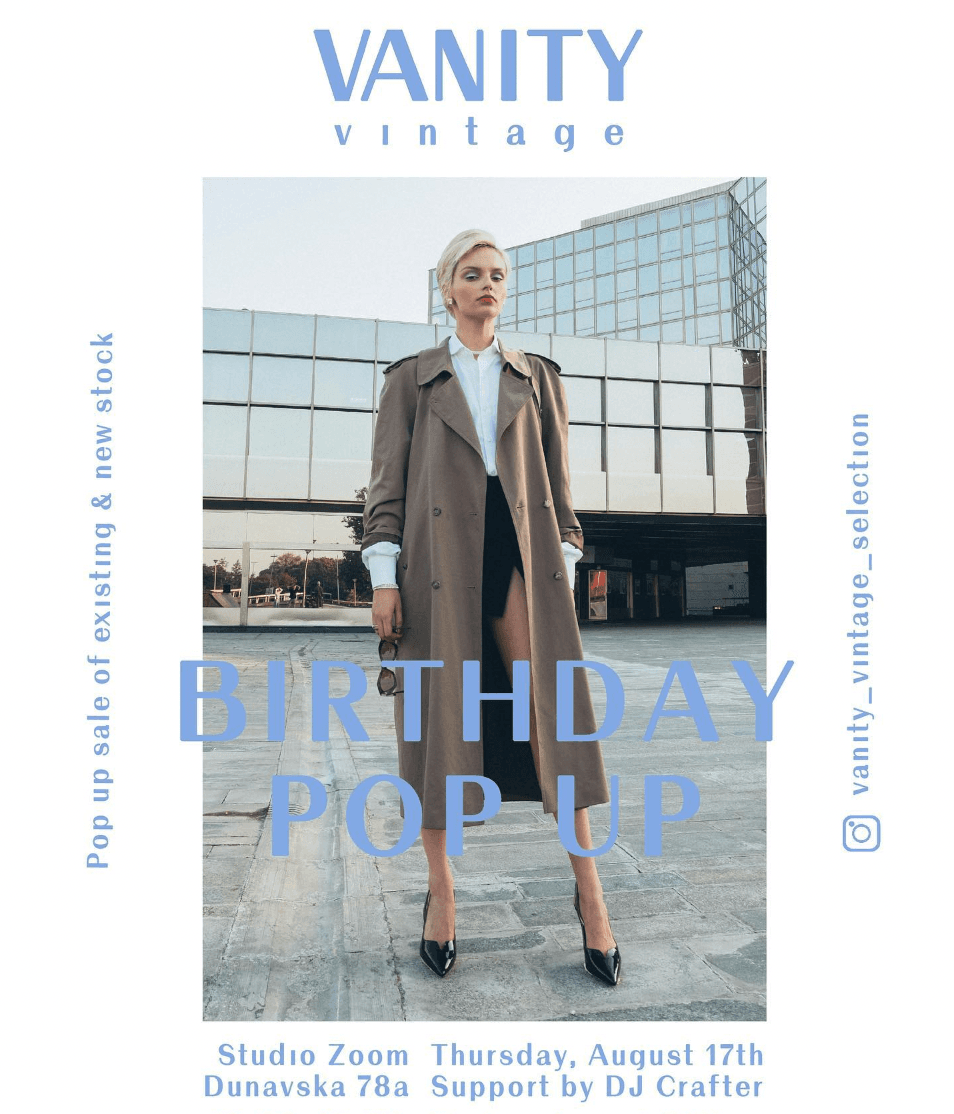 Birthday Pop Up. Vanity Vintage