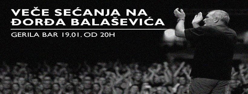 An Evening of Remembering Djordje Balasevic