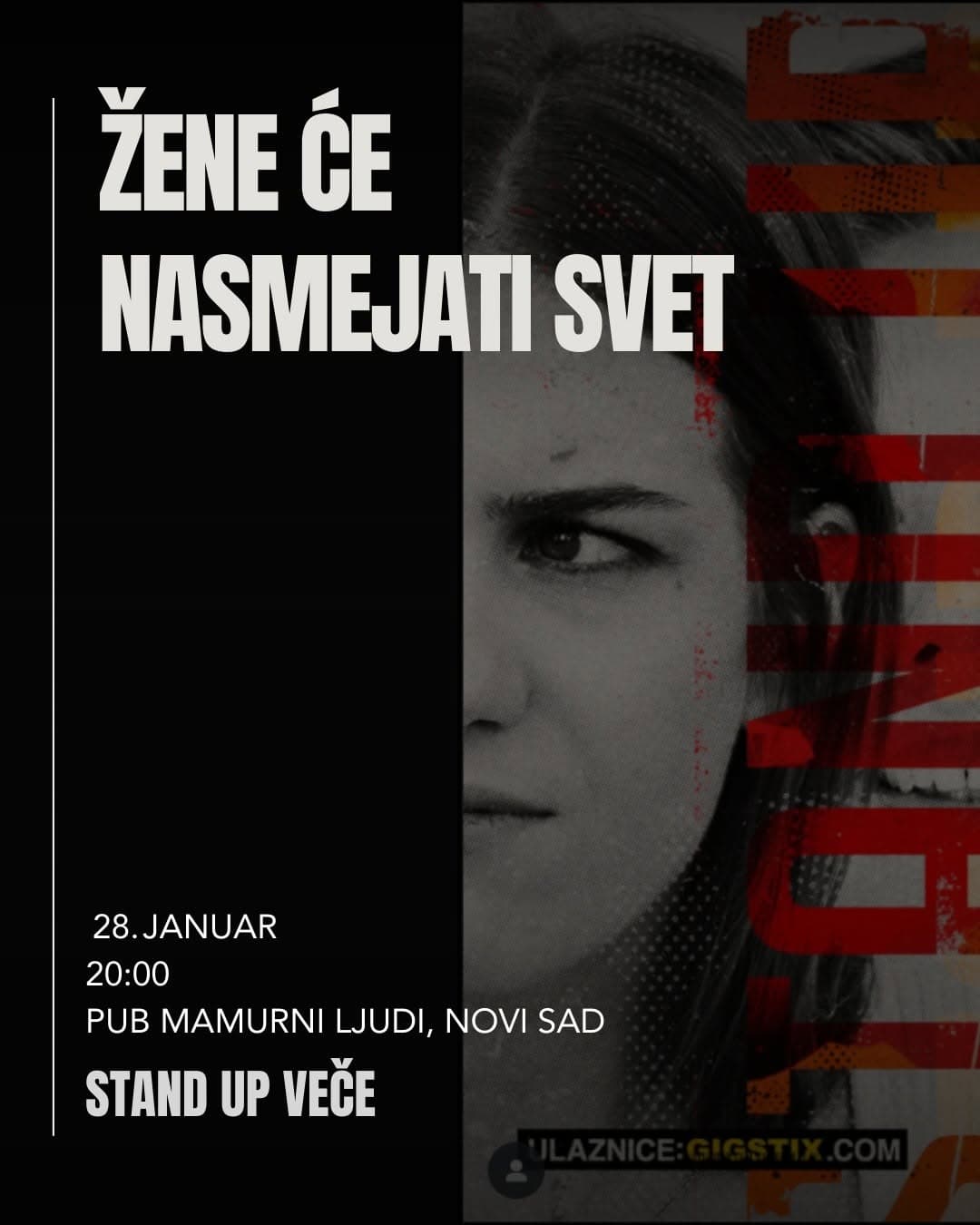 Stand up night Women will make the world smile