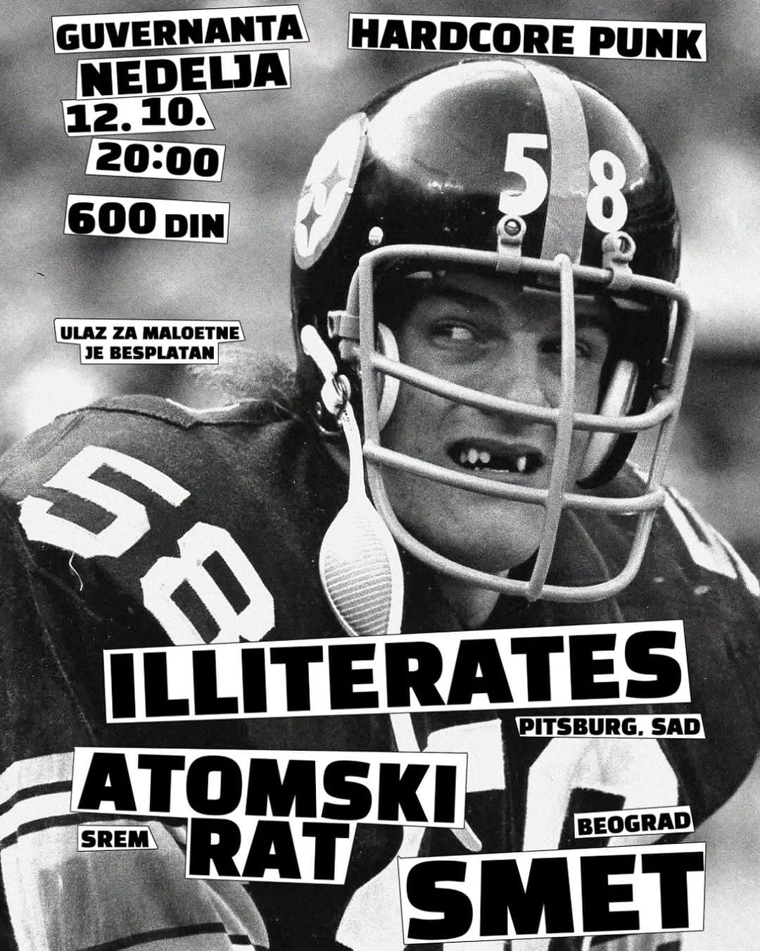 Illiterates, Atomski Rat, Smet Concert