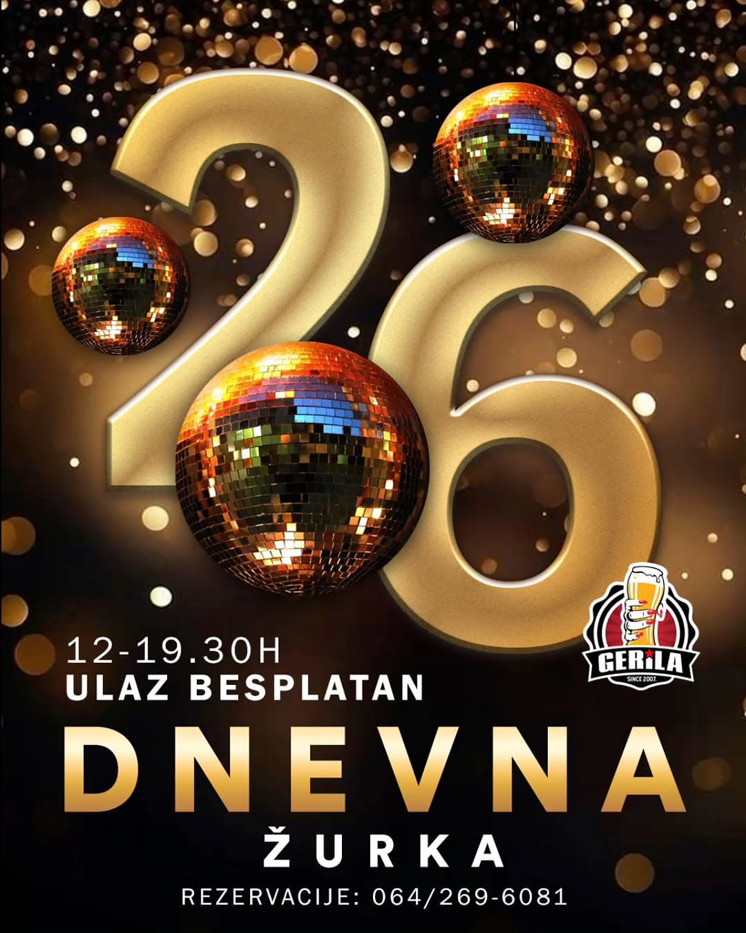 Daily party to warm up before 2026