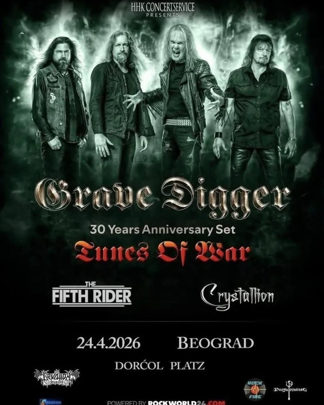 Grave Digger Tunes of War concert